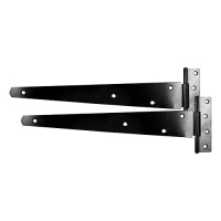 Tee Hinges Medium Duty - Black - Pair